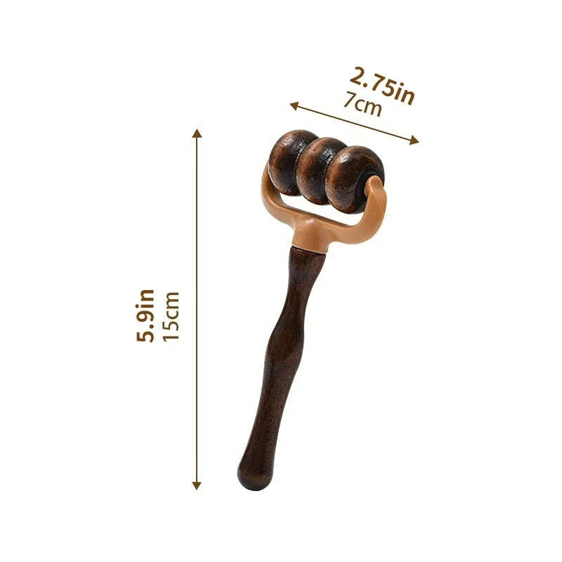 Relaxa WoodRoll – Handheld Wooden Massage Roller