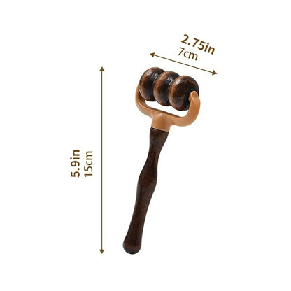 Relaxa WoodRoll – Handheld Wooden Massage Roller